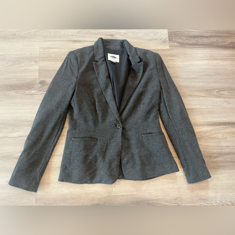 Old Navy S Gray Button Up Blazer